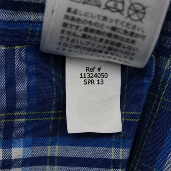 Eddie Bauer First Ascent Shirt Mens Large Tall Blue/White Poly/Rayon L/S Button - Picture 11 of 16